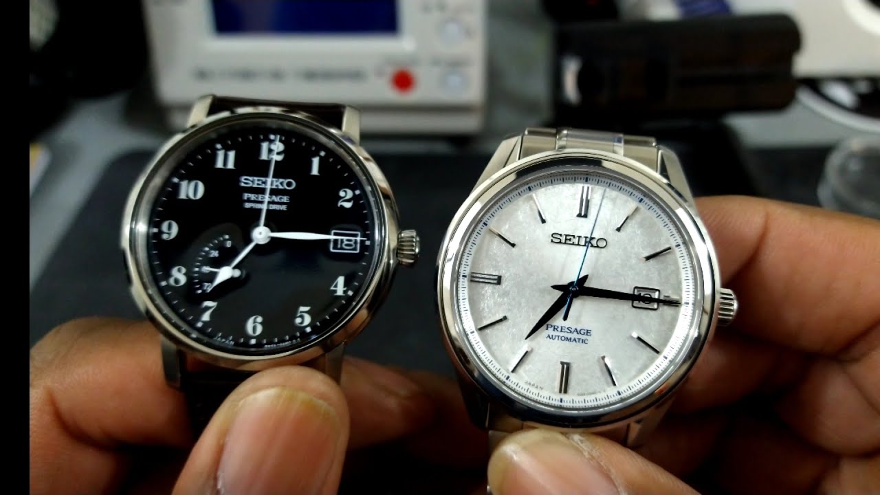 Seiko Spring Drive Presage SNR039 Enamel Dial - YouTube