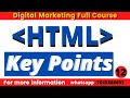 63. html tutorial for beginners in hindi | html Key points | html | What is HTML | Digital kstar