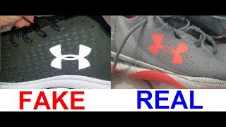 Real vs fake Under Armour sneakers. How 