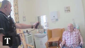 Moment Pensioner Pepper Sprayed And Tasered By Police