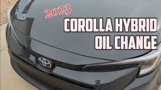 How to do Oil Change in a 2023 Corolla Hybrid