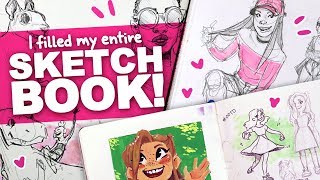 I FINISHED MY SKETCHBOOK! | Full Sketchbook Tour #19