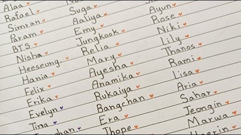 Writing my subscribers names live! #nameart #handwriting