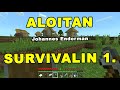 Minecraft  aloitan survivalin  jakso 1  johannes enderman