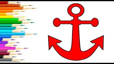 How to draw Anchor easy@easydrawing2505 #draw #shorts