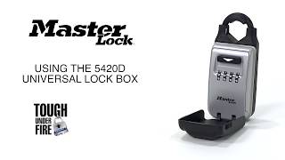 Operating the Master Lock 5420D Universal Lock Box