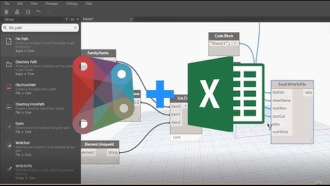 Exportar e Importar data entre Dynamo y Excel Parte 1