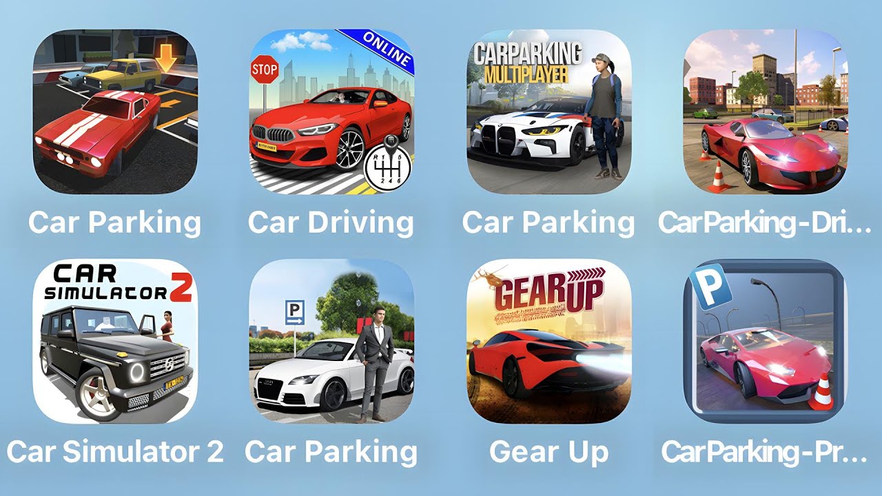 Car Parking, Car Driving, Car Parking Multiplayer, Car Simulator 2 and More Car Games iPad