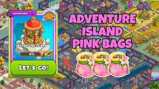 3 Pink Bags on Adventure Island