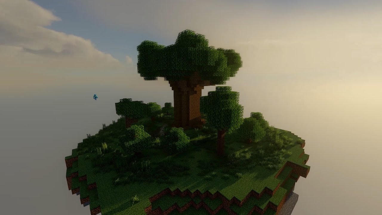 Floating island tree build - minecraft timelapse - YouTube