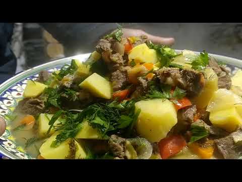 ШУРПА из конины по особенному рецепту в казане на костре