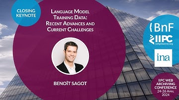 IIPC WAC 2024 Closing Keynote: Language Model Training Data: Recent Advances and Current Challenges