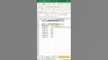 Substitute function in Excel #findandreplace #excel #shorts #youtubeshorts #googlesheets