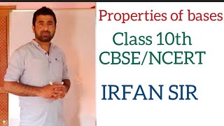 Properties of bases. Class 10th NCERT/CBSE