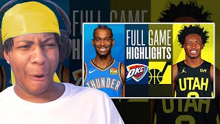 Lvgit Reacts To THUNDER at JAZZ | FULL GAME HIGHLIGHTS | January 18, 2024