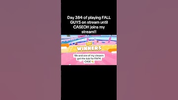 Day 384 of playing FALL GUYS on stream until CASEOH joins my stream!! #fyp #fallguys #caseoh