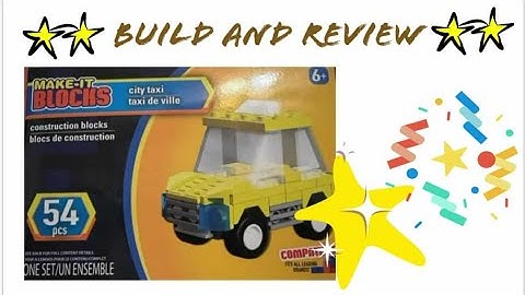 Make-It Blocks City Taxi Build & Review!!!