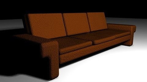 Maya 2014 tutorial : How to model and texture a sofa