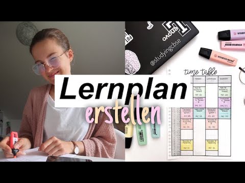 Lernplan Erstellen Fur Die Uni Oberstufe Oder Das Abitur Backtoschool Youtube