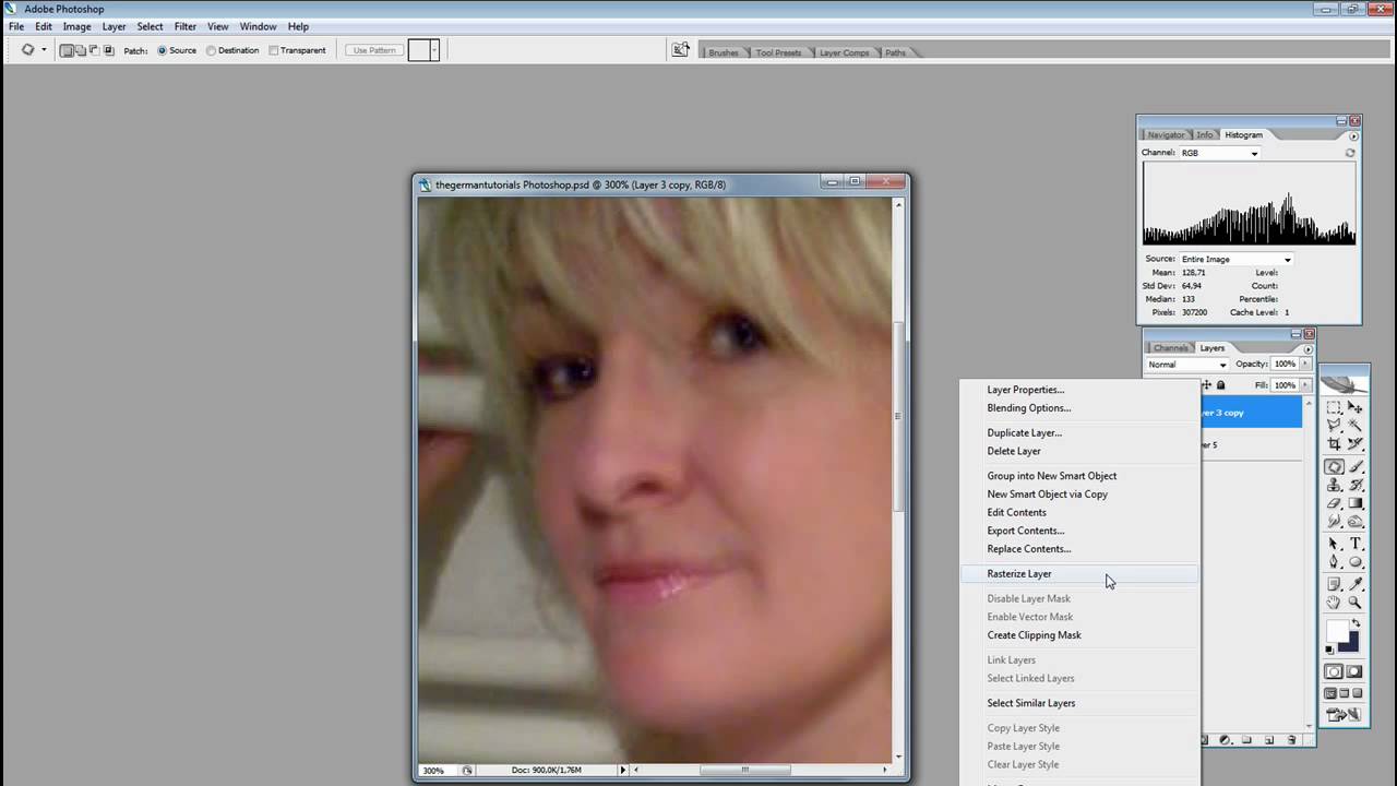 Photoshop Cs2 Restaurierung Alter Fotos Teil 1 3 Youtube