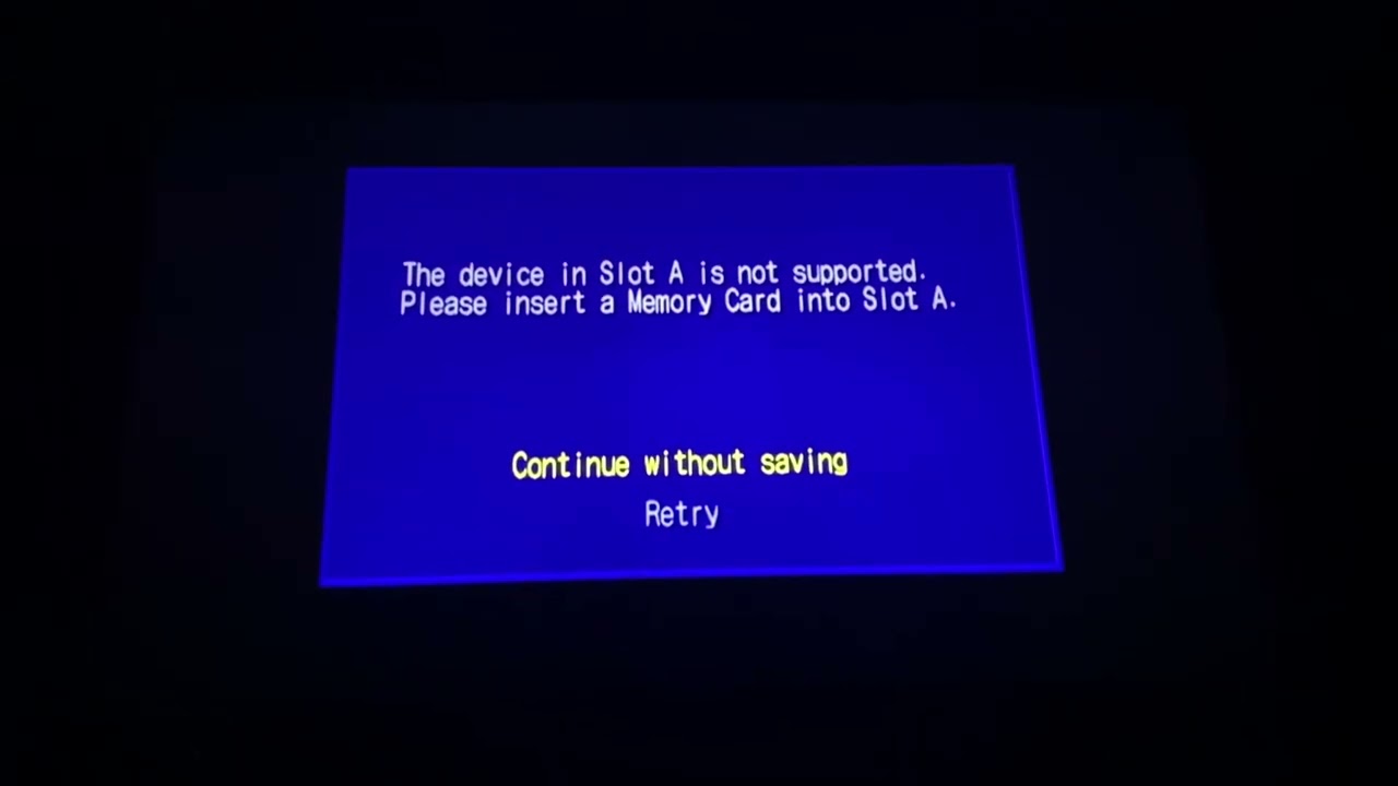 Shadow the hedgehog GC memory card hardware error