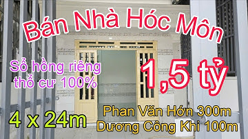 🎆 Chủ Kẹt Tiền Cần Bán Gấp Căn Nhà Hoàn Thiện Gần Chợ Xuân Thới Thượng Hóc Môn tp HCM giá 1,5 tỷ TL