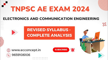 TNPSC AE EXAM | Electronics and Communication Engineering | Revised Syllabus - Complete Analysis