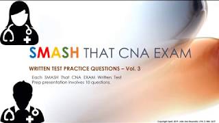 SMASH THAT CNA EXAM:  WRITTEN TEST PRACTICE QUESTIONS VOL. 3 screenshot 2