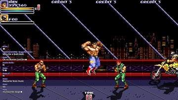 OpenBoR games: Streets of Rage 2X playthrough (Live-stream)