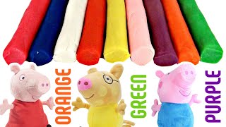 SUPERVIDEO PEPPA PIG  Peppa La Cerdita Aprendiendo Los Colores con Plastilina Playdoh y George