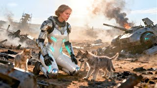 The Storm Devoured the Battlefield — Yet the Human Was Found Shielding the Cubs Beneath Her Armor