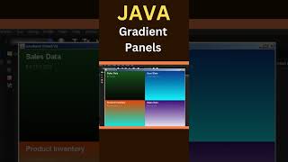 JAVA Gradient Panels | #shorts