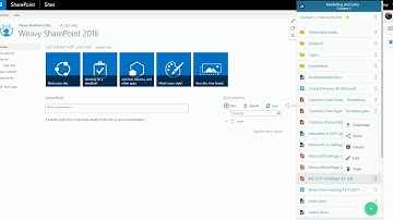 Weavy Framework File Sharing in SharePoint - Closed Beta