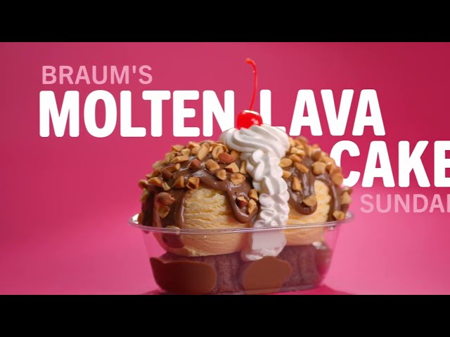 Braum's Molten Lava Cake Fancy Sundae - 2024