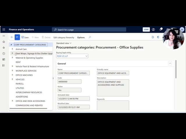Why can't I see the Procurement Category on a Requisition or Purchase Order?