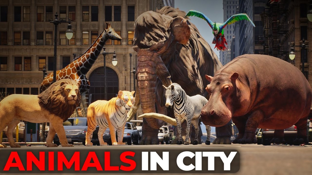 What If Animals Roamed Our City at True Scale? | Animal Size Comparison 3D 2025 | 3D Comparison 2025