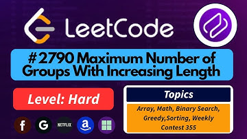 Maximum Number of Groups With Respect to Good Subsequences -  LeetCode 2790 | Best Intuition