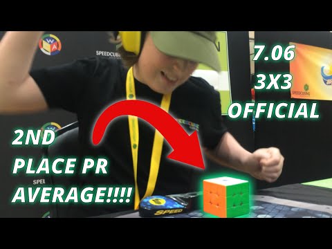 7.06 Official Rubik's Cube PR Average + 2nd Place Average at Melbourne Summer 2023!