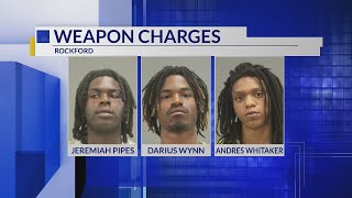 Three men found armed during Rockford police traffic stop