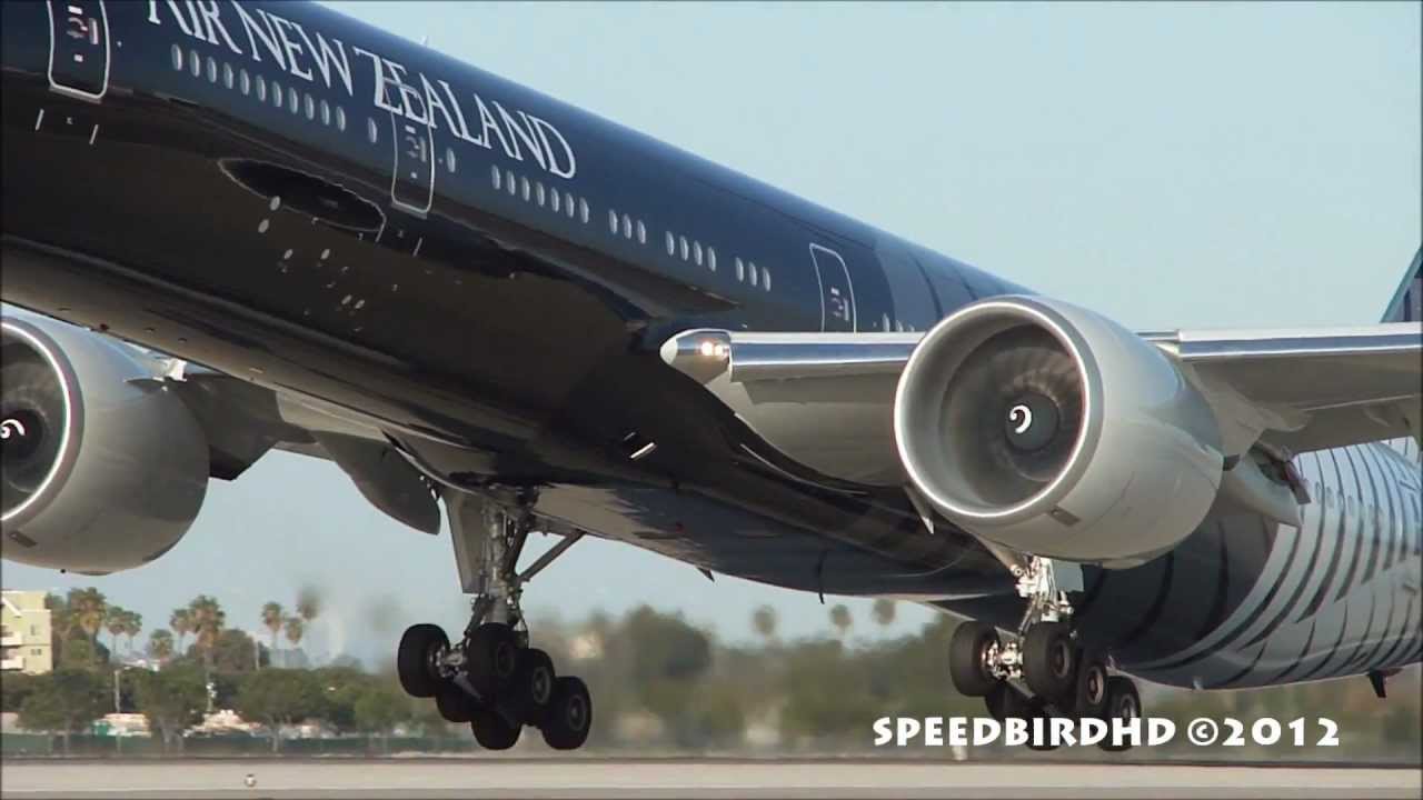 Air New Zealand 'All Blacks Livery' Boeing 777-319(ER) [ZK-OKQ] In Action