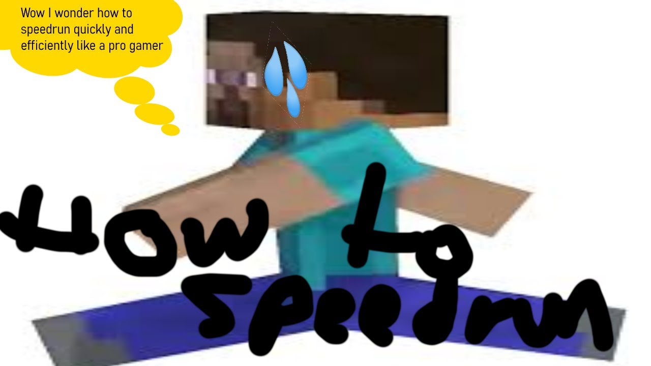 Minecraft speedrun tutorial - YouTube