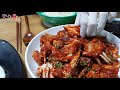 리얼먹방:) 엄마표 양념게장★디저트는 샌드위치ㅣYangnyeom-gejang (Spicy Marinated Crab)ㅣREAL SOUNDㅣASMR MUKBANGㅣ