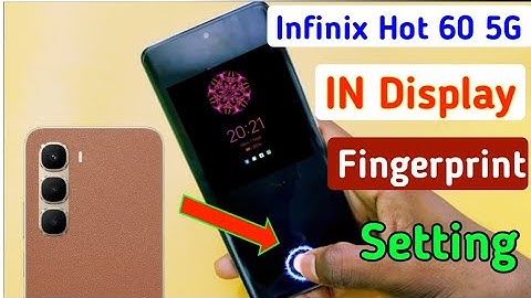 Infinix hot 60 5g fingerprint lock kaise lagaye/how to set display fingerprint lock in infinix hot !