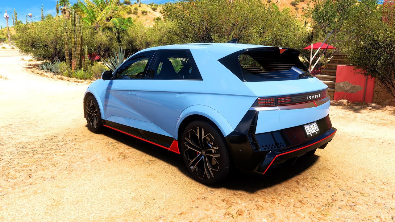 Forza Horizon 5 . Hyundai IONIQ 5 N 2023 . Car Show Speed Jump Crash ...