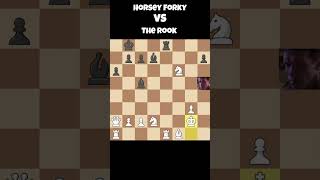 💀Horsey Forky vs The Rook ♟️ #shorts #chess