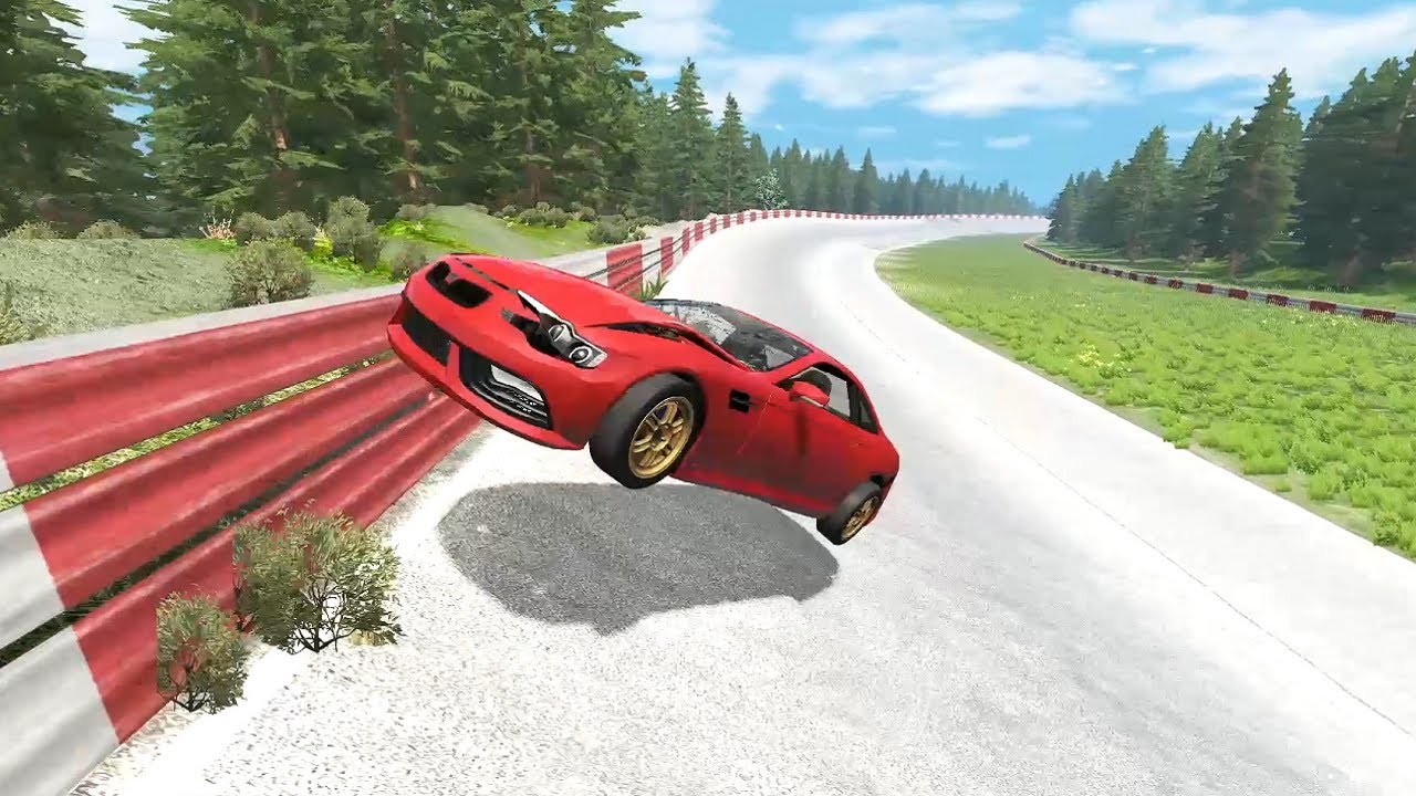 Super Car vs Curvy Road - BeamNG.Drive