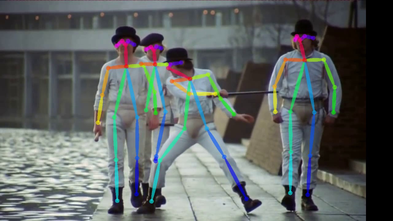 OpenPose test on A Clockwork Orange - YouTube