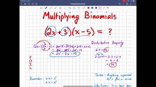 Multiplying Binomials - HDMT