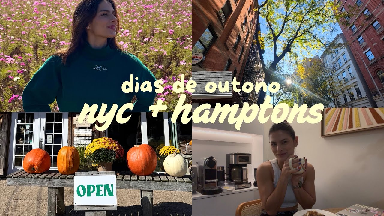 vlog: um ano morando em nyc e viagem de outono para os hamptons!!
