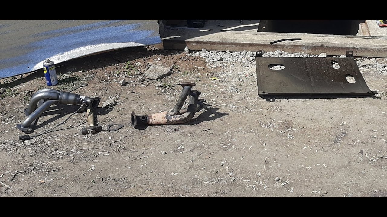 Замена паука 4-1 и резонатора на 2115 - YouTube